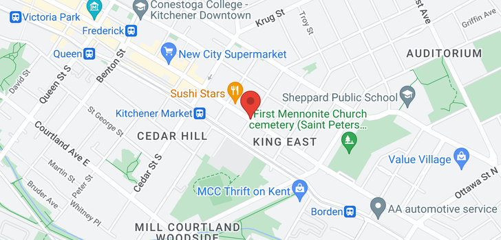 map of 517 -  404 King Street